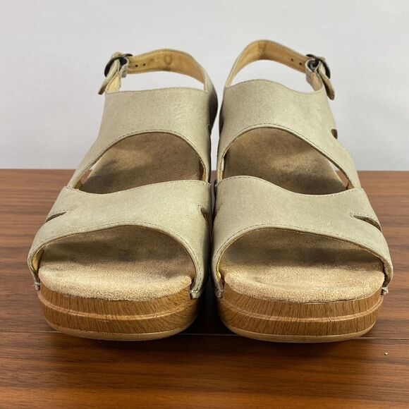 Dansko beige sling back clog sandals size 10.5/11 - Picture 3 of 10